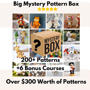 XXL Mystery Crochet Pattern Box (One Time Offer) - 200+ Patterns + 6 Bonus Courses